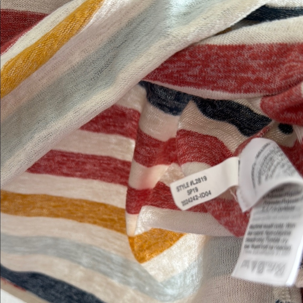 Madewell Striped Short Sleeve Tee in Red, Mustard, Navy & White - Picture 3 of 5